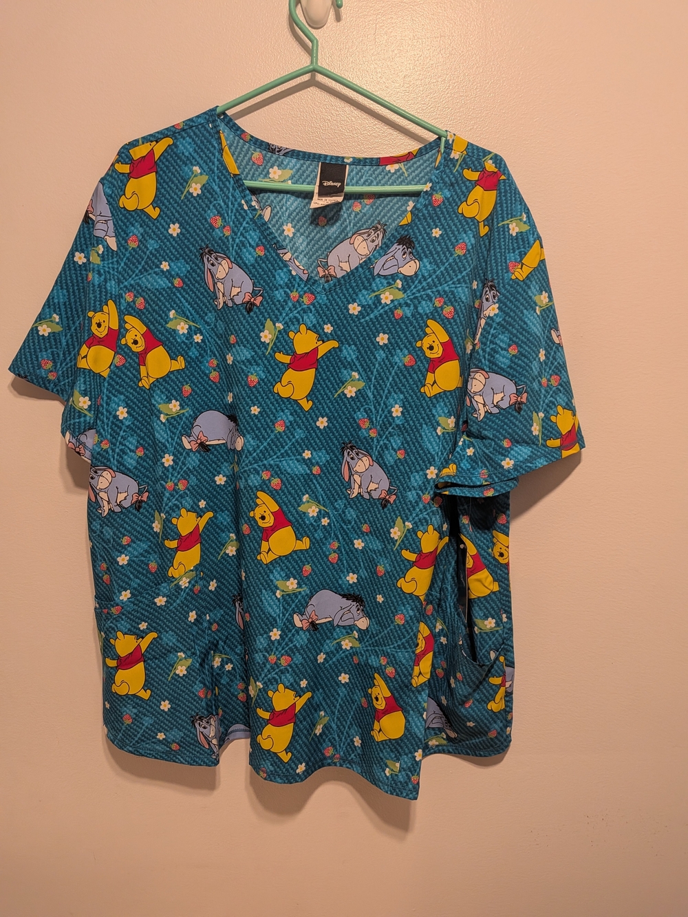 Disney Teal Winnie the Pooh & Eeyore Short Sleeve Tee